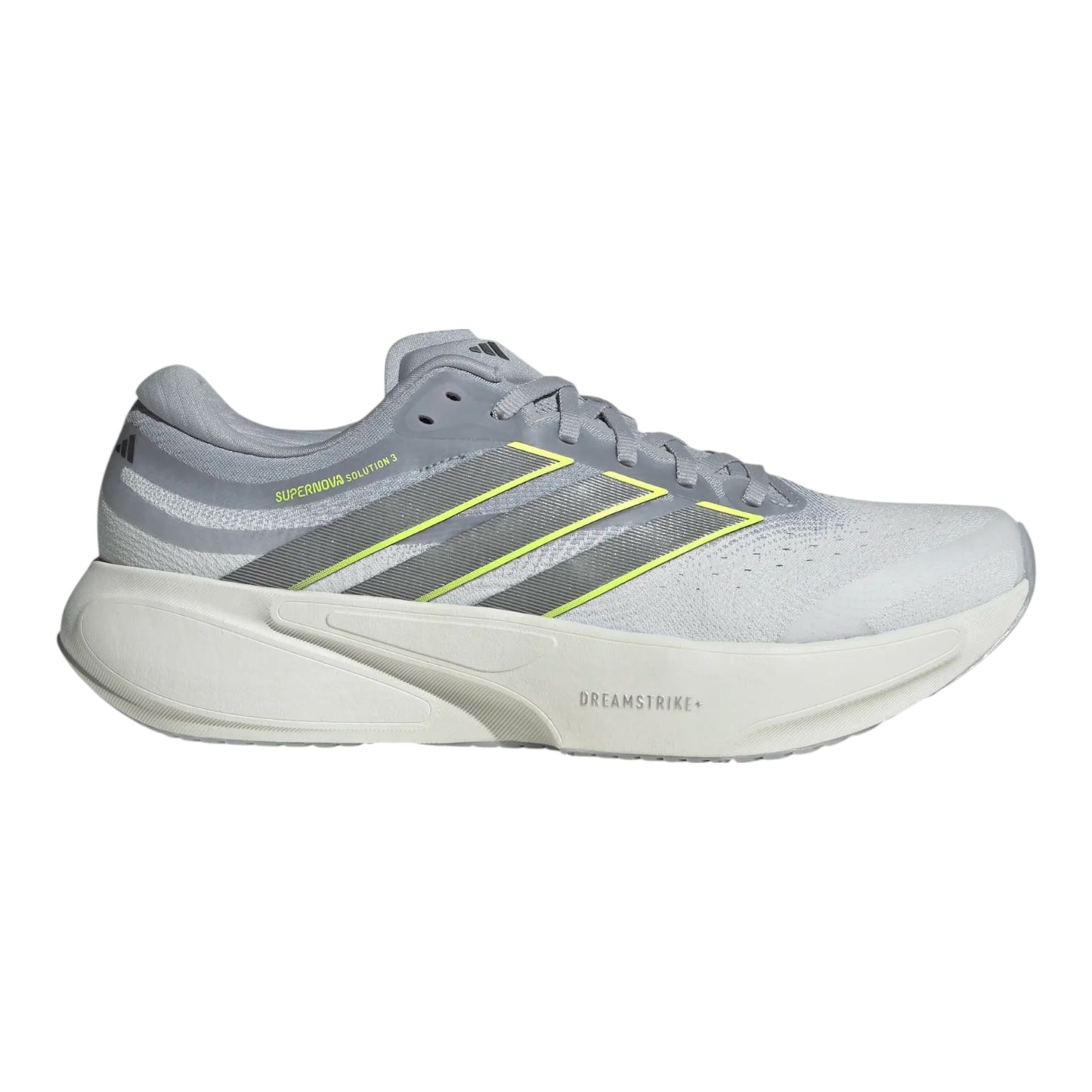 Adidas - Supernova Solution 3 - white / iron metal / yellow - Chaussures running hommes