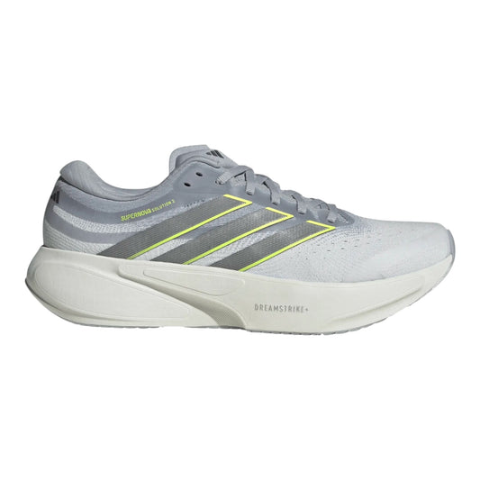 Adidas - Supernova Solution 3 - white / iron metal / yellow - Chaussures running hommes