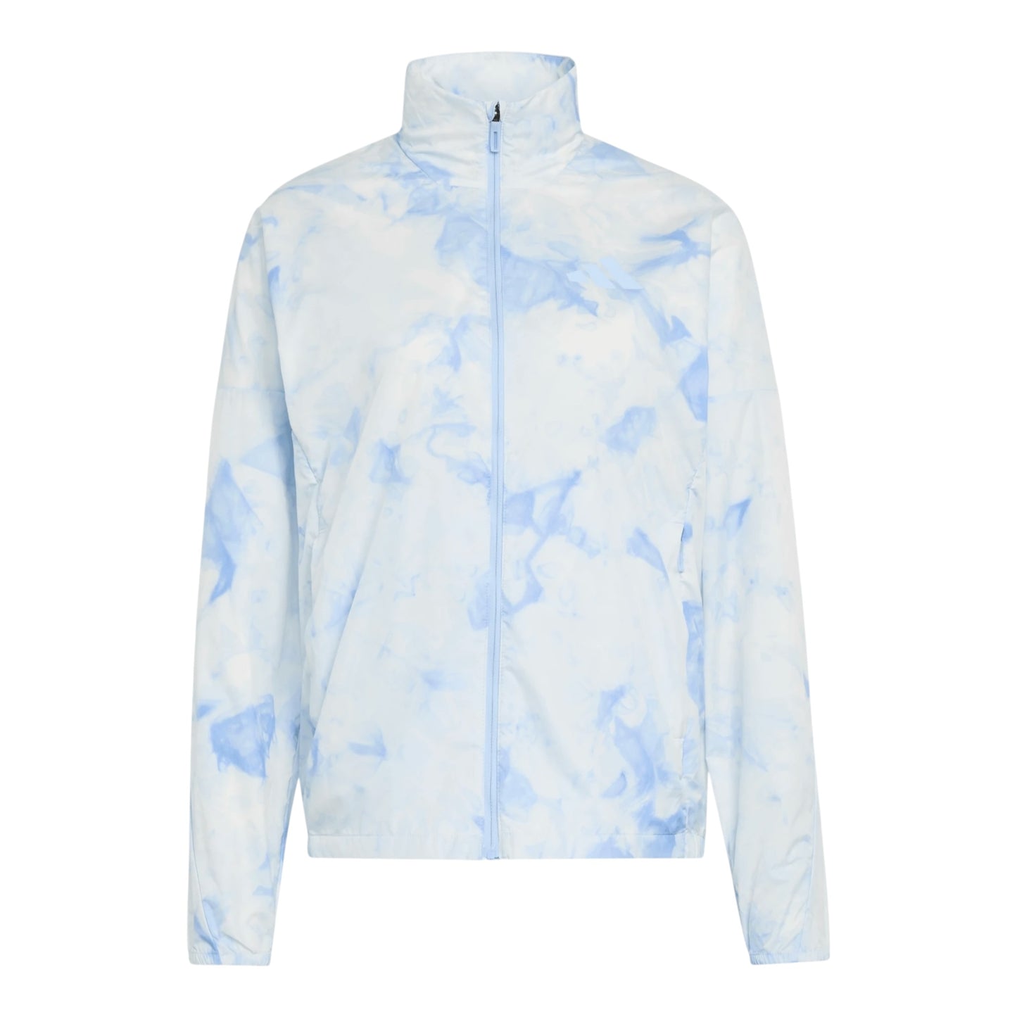 Adidas - Terrex Multi Spray Dye Clima365 Wind Jacket - White / Glow Blue - Veste running femmes