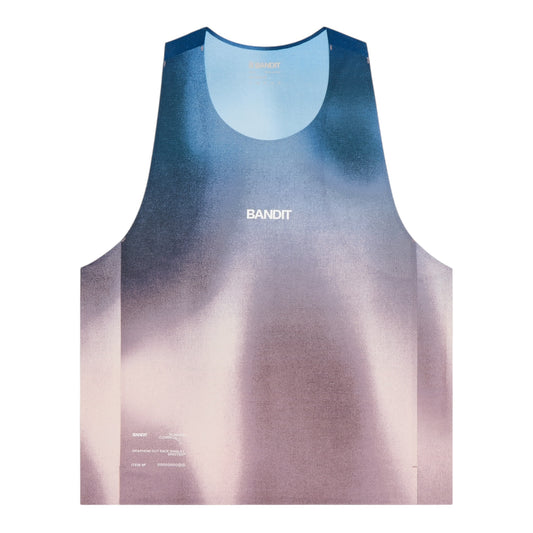 Bandit - Men’s SPECTER™ Shorty Race Singlet - flow state aegean multi - Débardeur Running hommes
