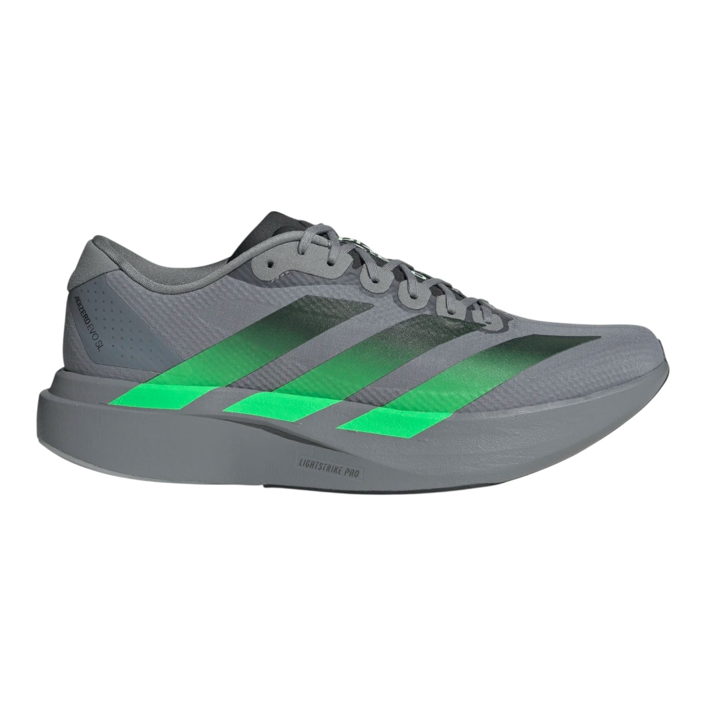 Adidas - Adizero Evo SL Woven - Grey / Screaming Green / Carbon - Chaussures running hommes