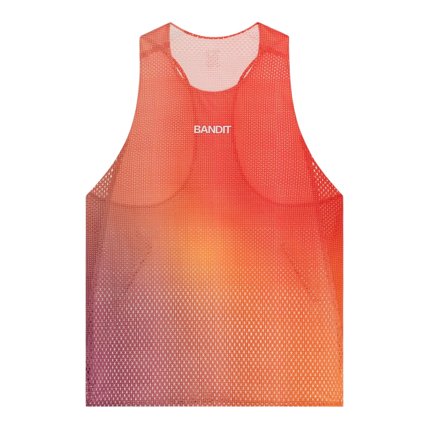 Bandit - Men’s SHREDDER™ Race Singlet with FLOPACK™ - poppy / copal - Débardeur Running hommes
