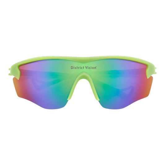 District Vision - Junya Racer - mantis / D+ opal mirror - lunettes Running unisexe