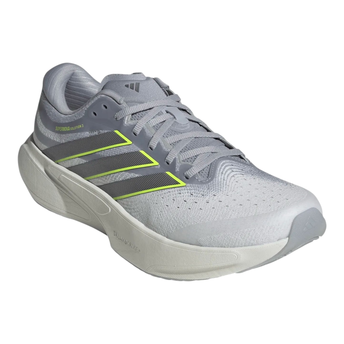 Adidas - Supernova Solution 3 - white / iron metal / yellow - Chaussures running hommes