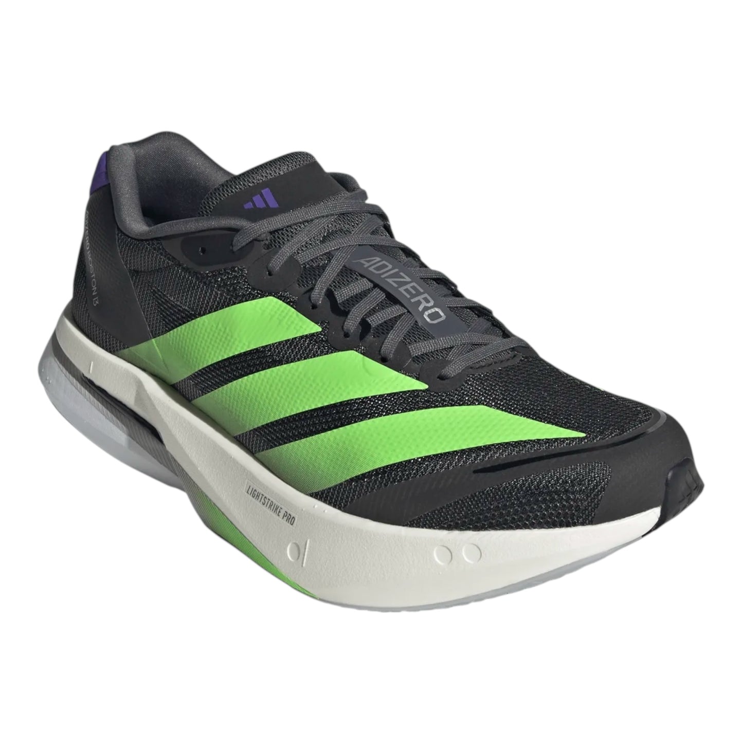Adidas - Adizero Boston 13 - Core Black / Lime Burst / Energy Ink - Chaussures running hommes