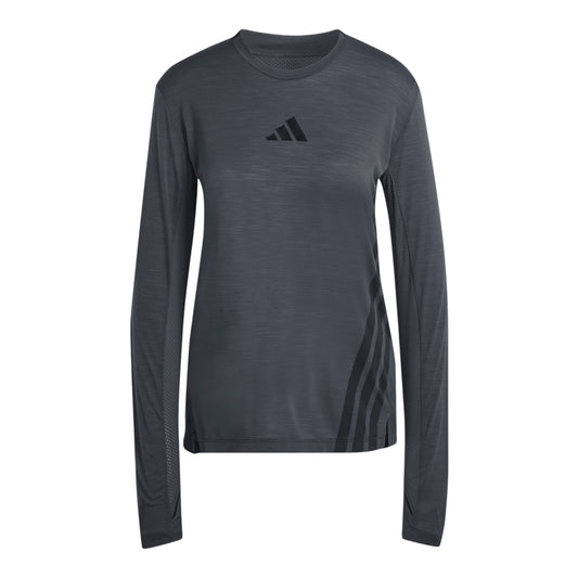 Adidas - Xperior LS Tee - carbon - teeshirt Running femmes