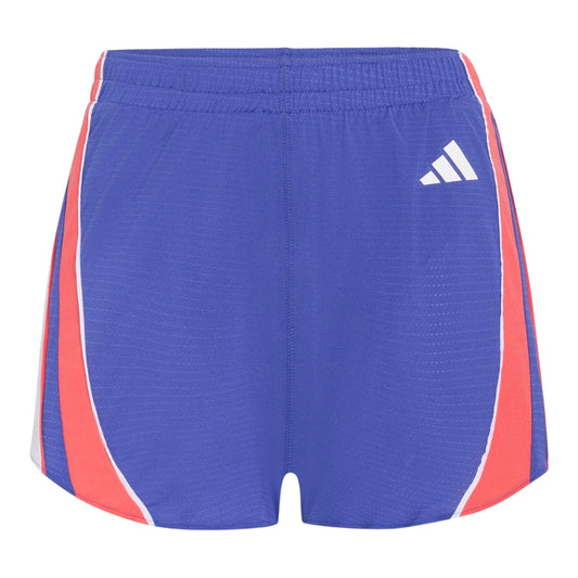 Adidas - Adizero Archive Short 4“- Dual Indigo / Semi Lucid Red / White - Short running femmes