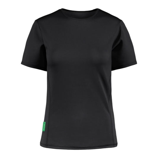 District Vision - Paneled Short Sleeve T-shirt - black - Teeshirt Running femmes
