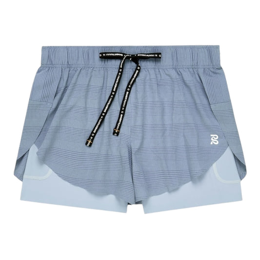Bandit -  Women's CoolGrid™ 2-in-1 Run Shorts - Steel Horizon - short Running femmes