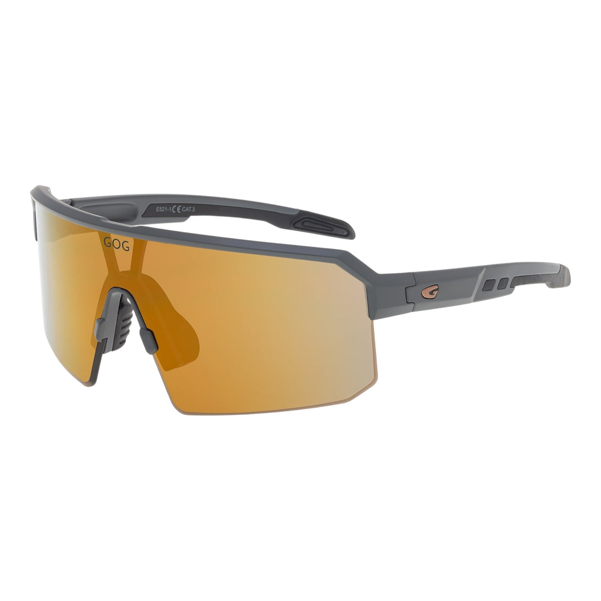 Gog - Nanna - Matt grey / black reflex Cooper (cat.3) - lunettes Running unisexe