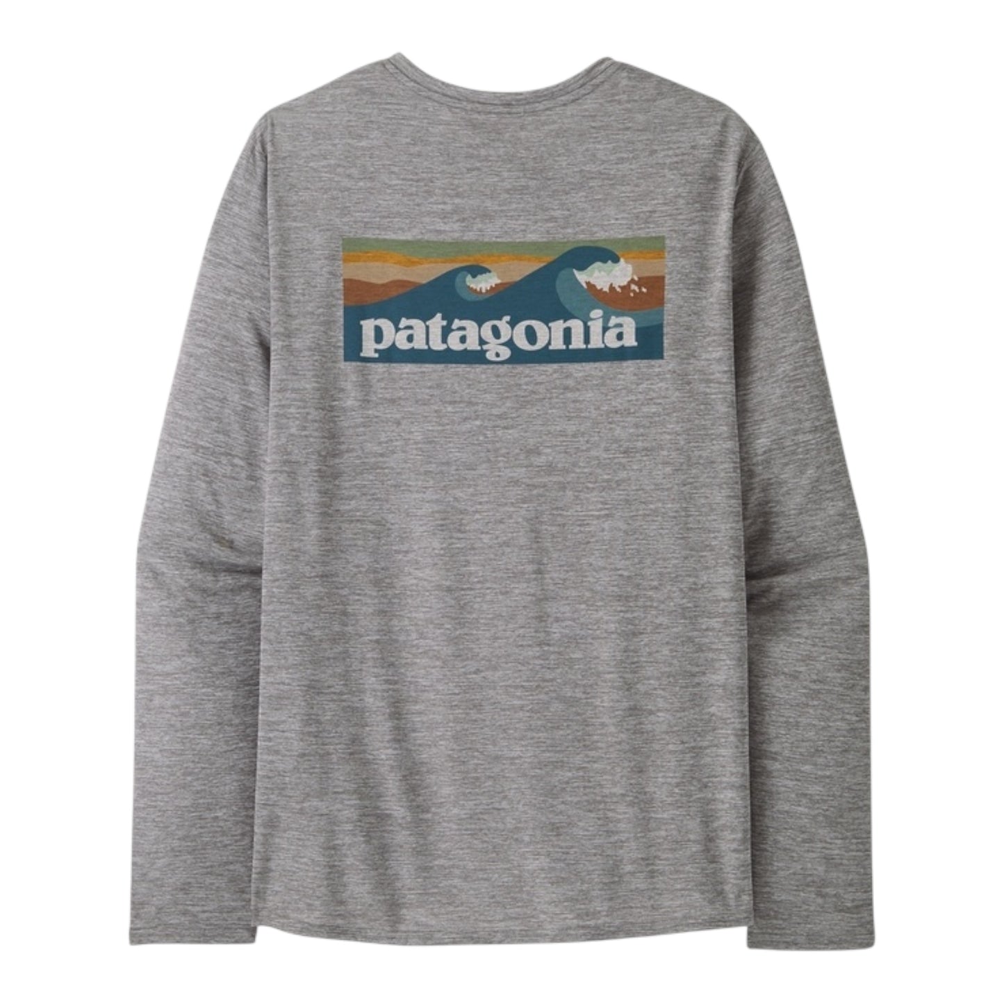 Patagonia - Men's Long-Sleeved Capilene® Cool Daily Graphic Shirt Waters - feather grey - teeshirt running hommes