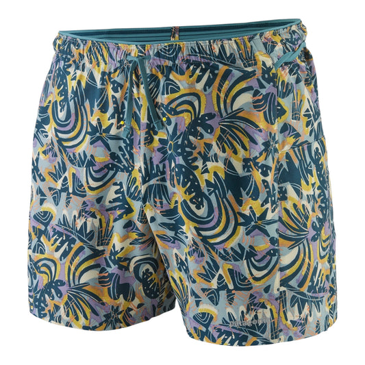 Patagonia - Strider Pro Shorts - 5" - wild Botanist / Thermal Blue  - Short running hommes