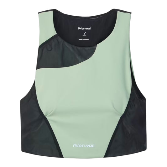 NNormal - Trail Crop Top 02 W Green - débardeur running femmes