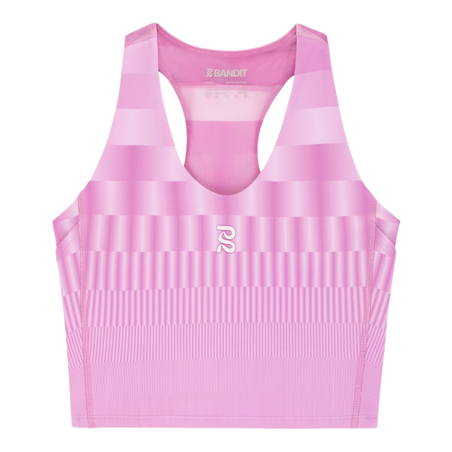 Bandit - Women’s VANISHER™ V-neck Race Corp - growing grid / orchid - Brassière Running femmes