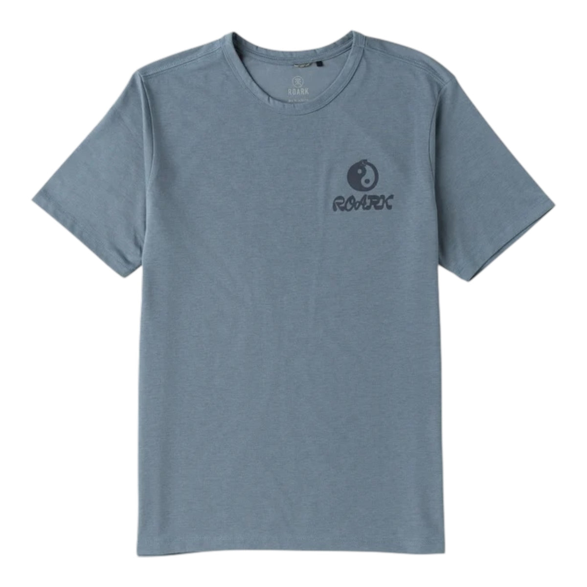 Roark - Mathis Active Graphic Tee - slate - teeshirt running hommes