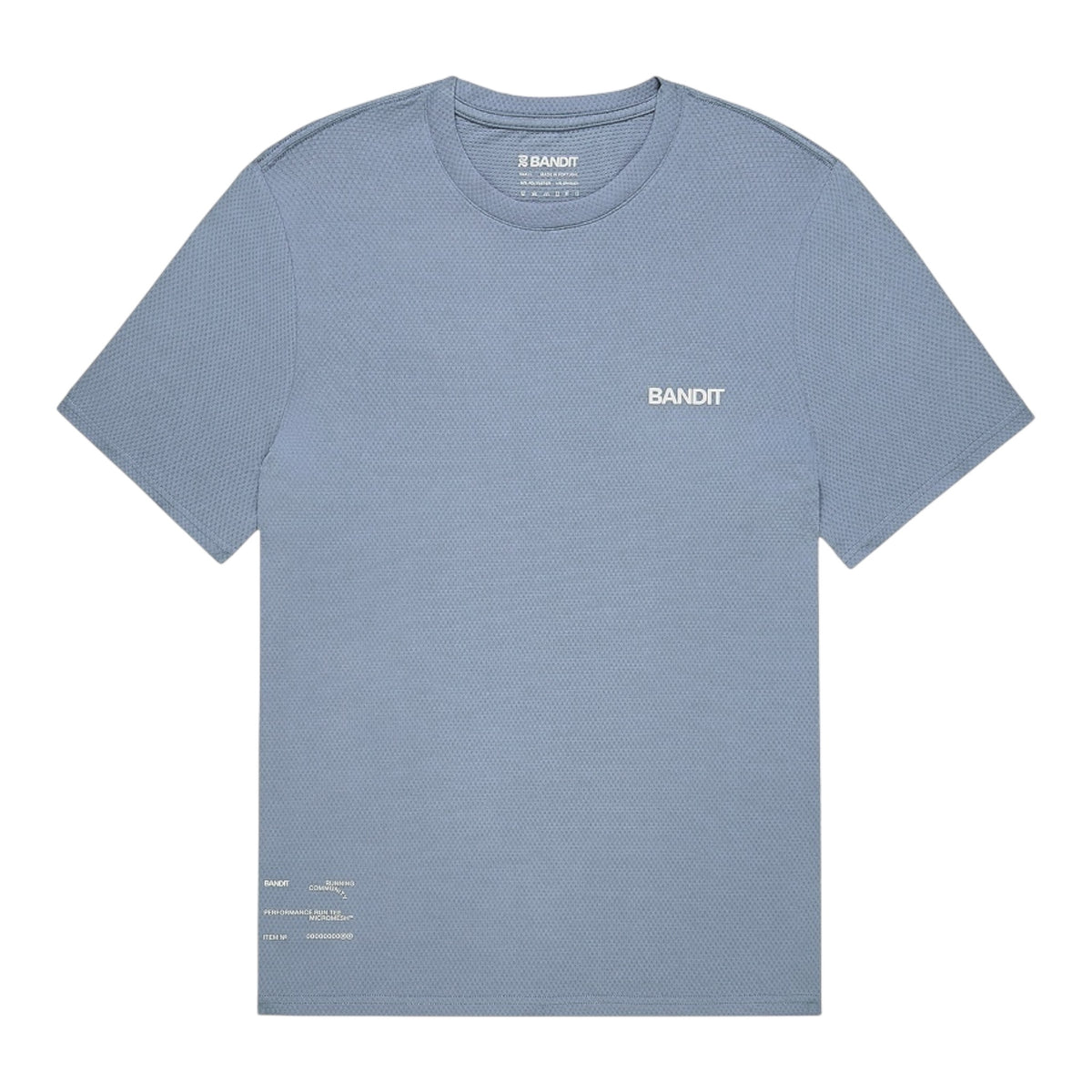Bandit - Men’s MICROMESH™ Run Tee - steel horizon - Teeshirt Running hommes