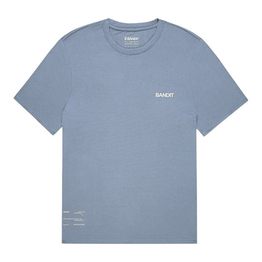 Bandit - Men’s MICROMESH™ Run Tee - steel horizon - Teeshirt Running hommes