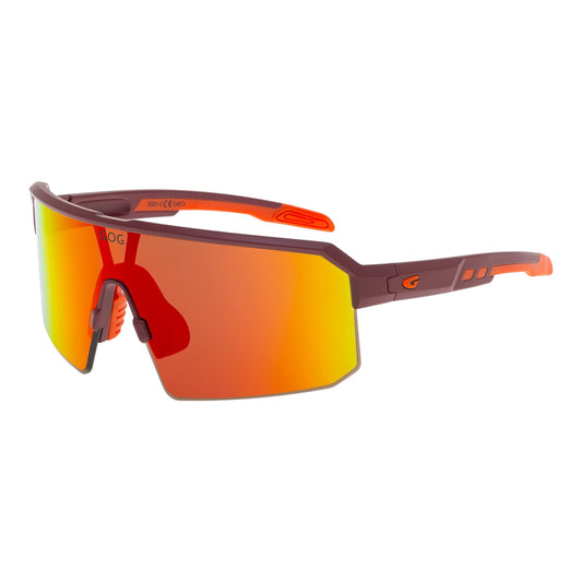 Gog - Nanna - Matt burgundy / orange reflex black-red (cat.3) - lunettes Running unisexe