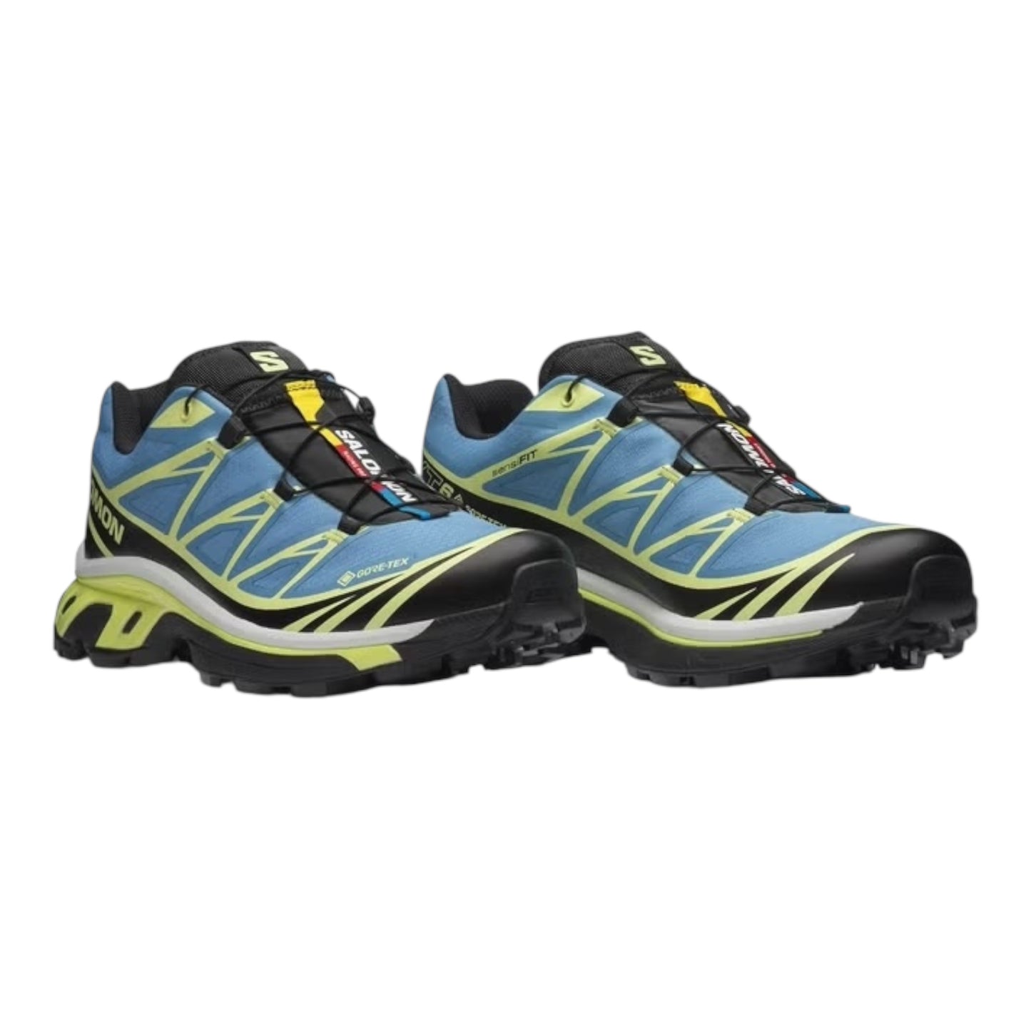 Salomon - XT-6 Gore-Tex - Niagara / Sunny Lime / black - chaussures unisexe