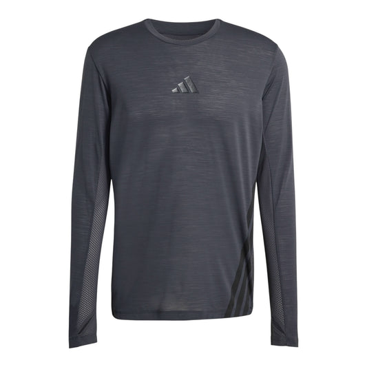 Adidas - Xperior LS Tee - carbon - teeshirt Running hommes