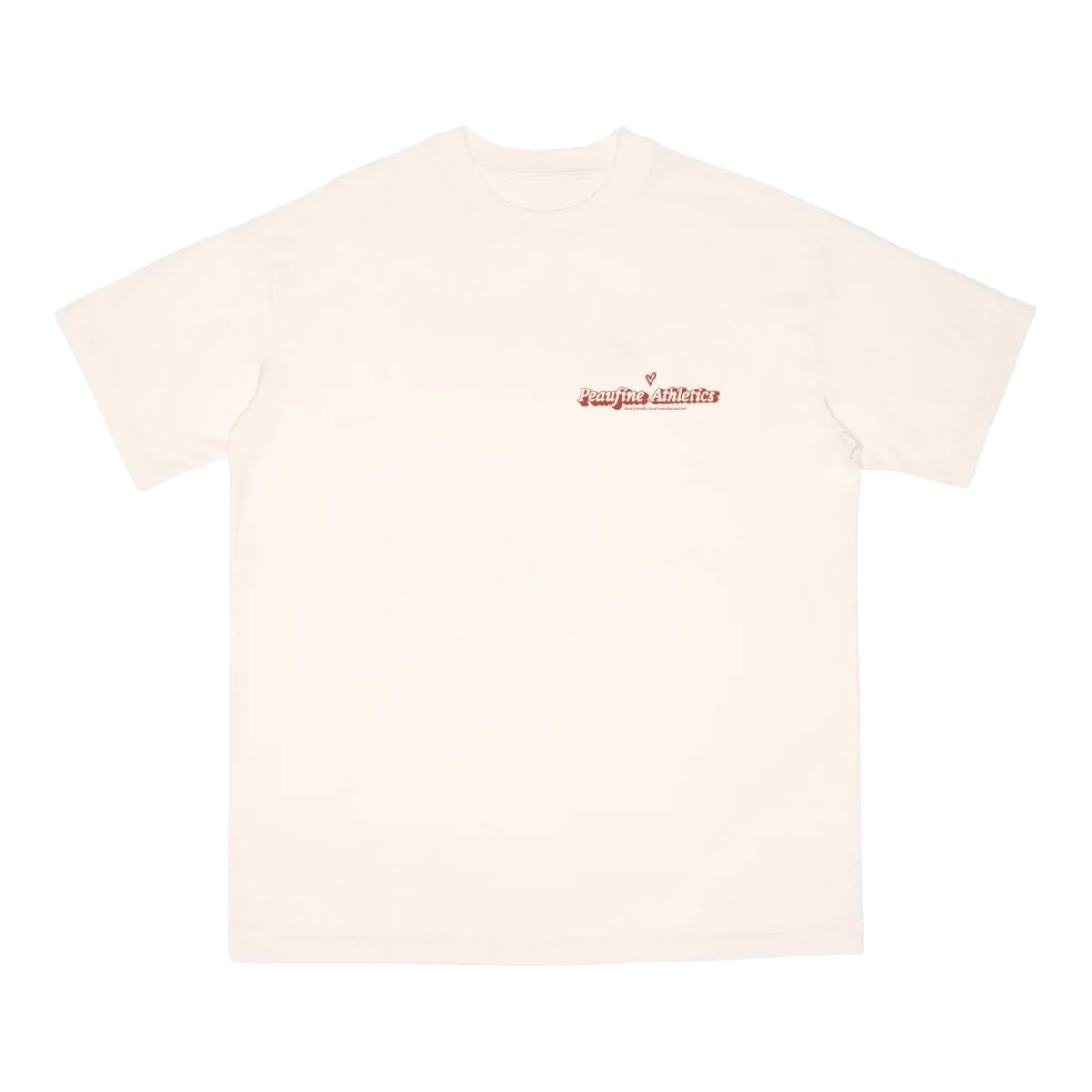 Peaufine Athletics - Wood T-shirt™ Call Me - off white - Teeshirt Running Hommes
