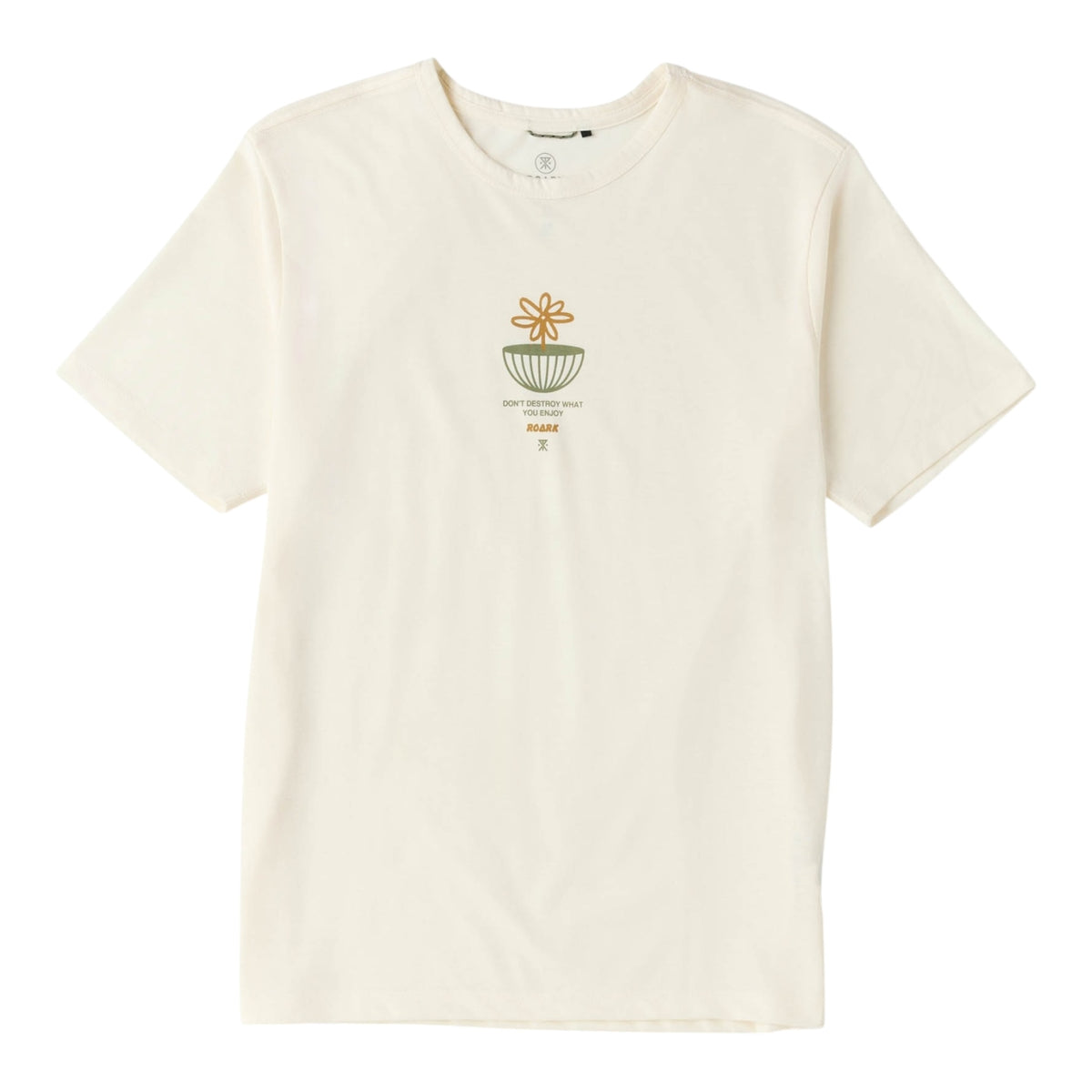 Roark - Mathis Active Graphic Tee - unbleached - teeshirt running hommes