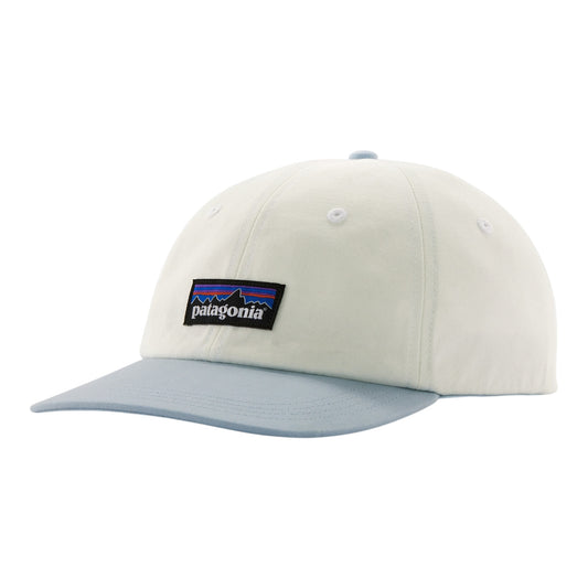 Patagonia - P-6 Label Trade Cap - birch white / fleck blue  - Casquette mixte