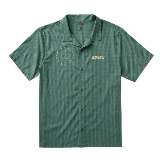 Roark Run Amok - Bless Up Breathable Stretch Shirt - slate green - chemise running hommes