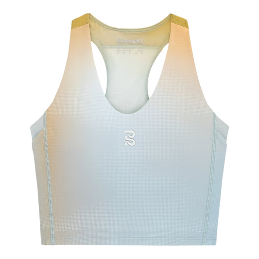 Bandit - Women’s VANISHER™ V-neck Race Corp - lagoon multi - Brassière Running femmes