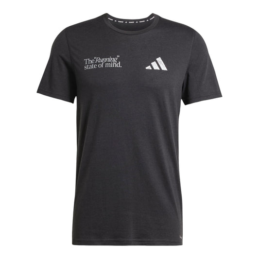 Adidas - Ultimate Metalized T-shirt - black - teeshirt running hommes