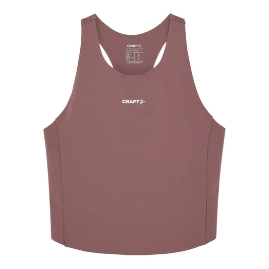 Craft - Hypervent Cropped Pocket Singlet W - flint - débardeur running femmes