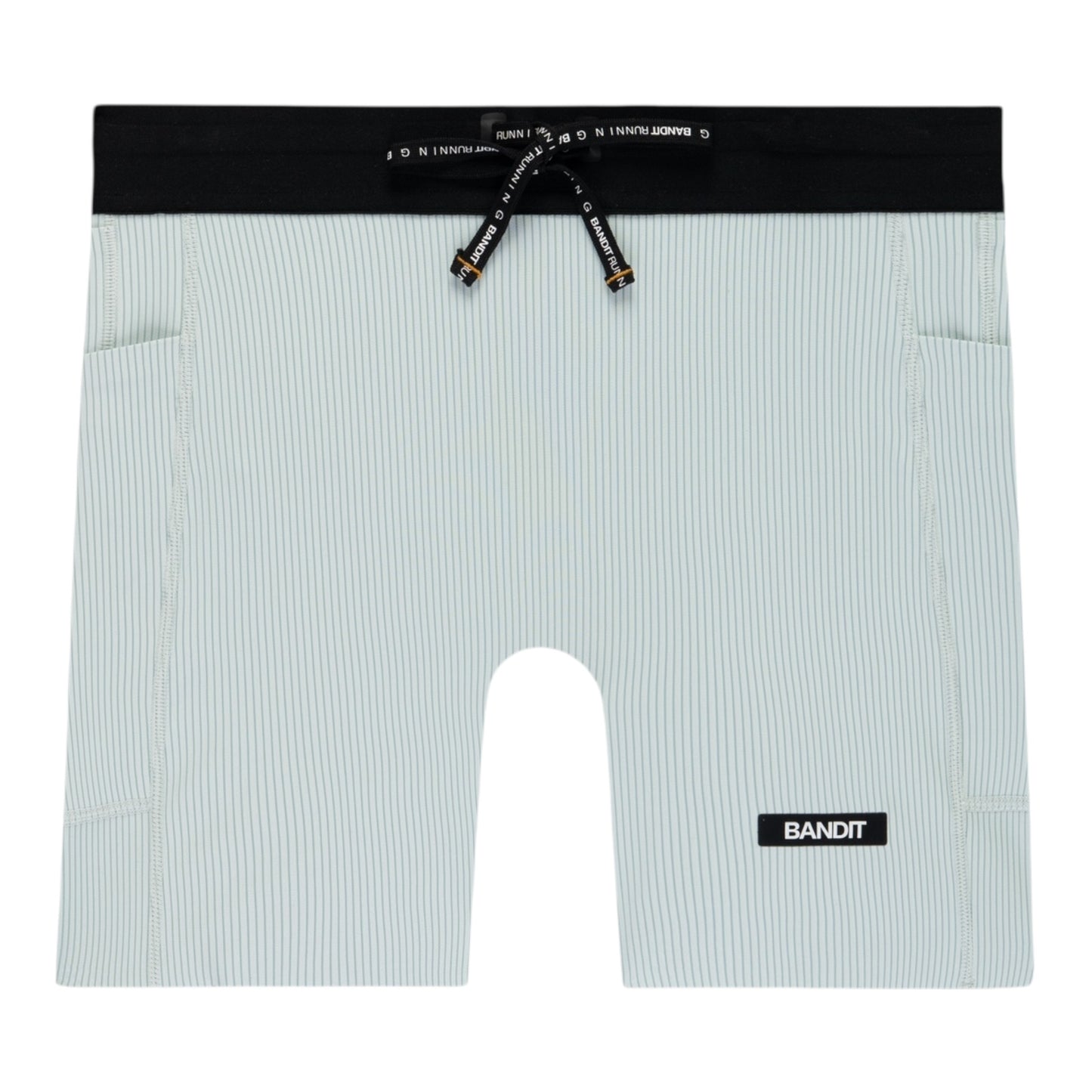 Bandit - Women’s Striped CADENCE™ 5" Compression Short - mist / lagoon - Cuissard Running femmes