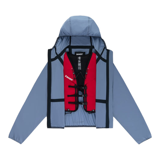 Bandit - Men's WindSheer™ Shell + Vest - Pavilion Blue - veste Running hommes