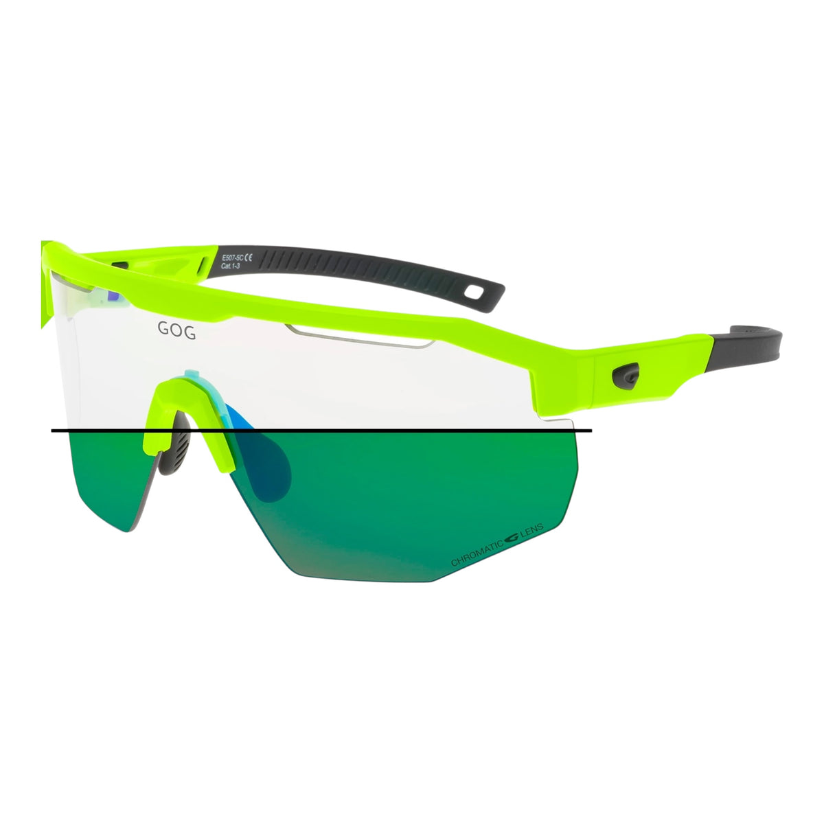 Gog - Argo C - matt néon green / reflex green (cat.0 à 3) - lunettes Running unisexe