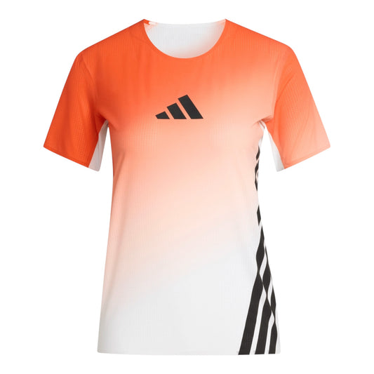 Adidas - Terrex Xperior Pro Tee - White / Semi Impact Orange - teeshirt running femmes