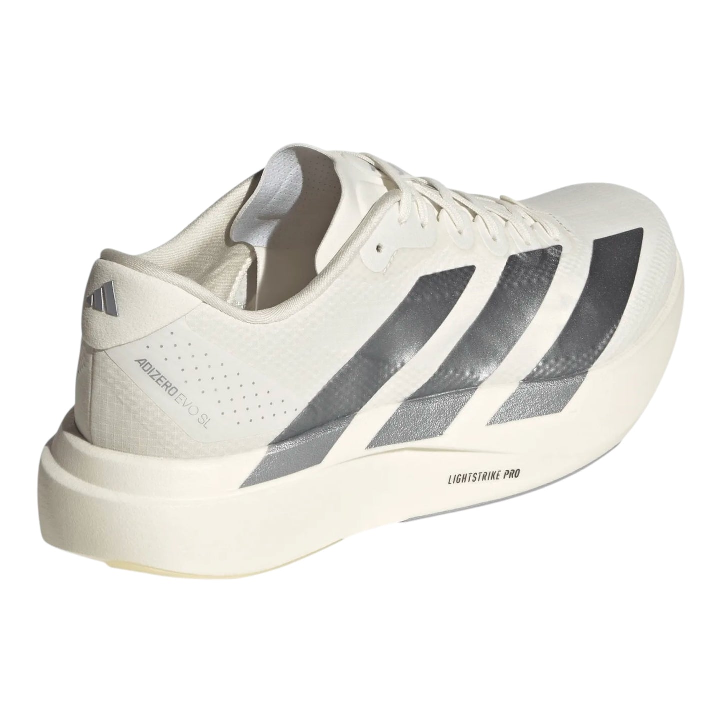 Adidas - Adizero Evo SL - core White / Core white / halo silver - Chaussures running hommes