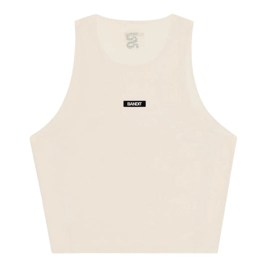 Bandit - Women’s GEOMESH™ Race Singlet - cream - Débardeur Running femmes