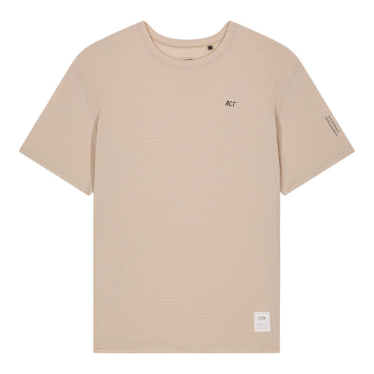 Act Running - BioPerf Tee - beige - teeshirt running hommes
