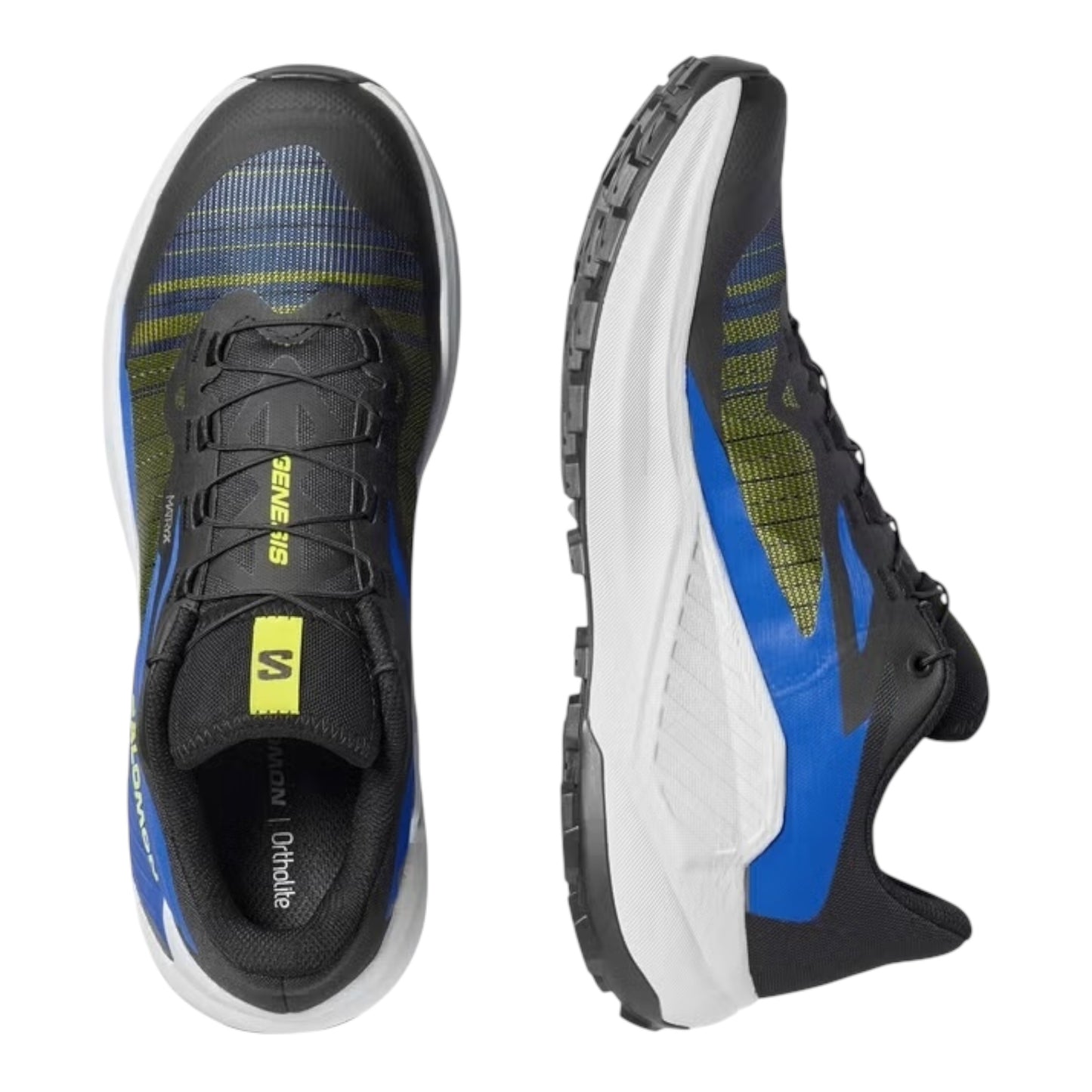 Salomon - Genesis - Black / Acid Lime - Chaussures trail running hommes