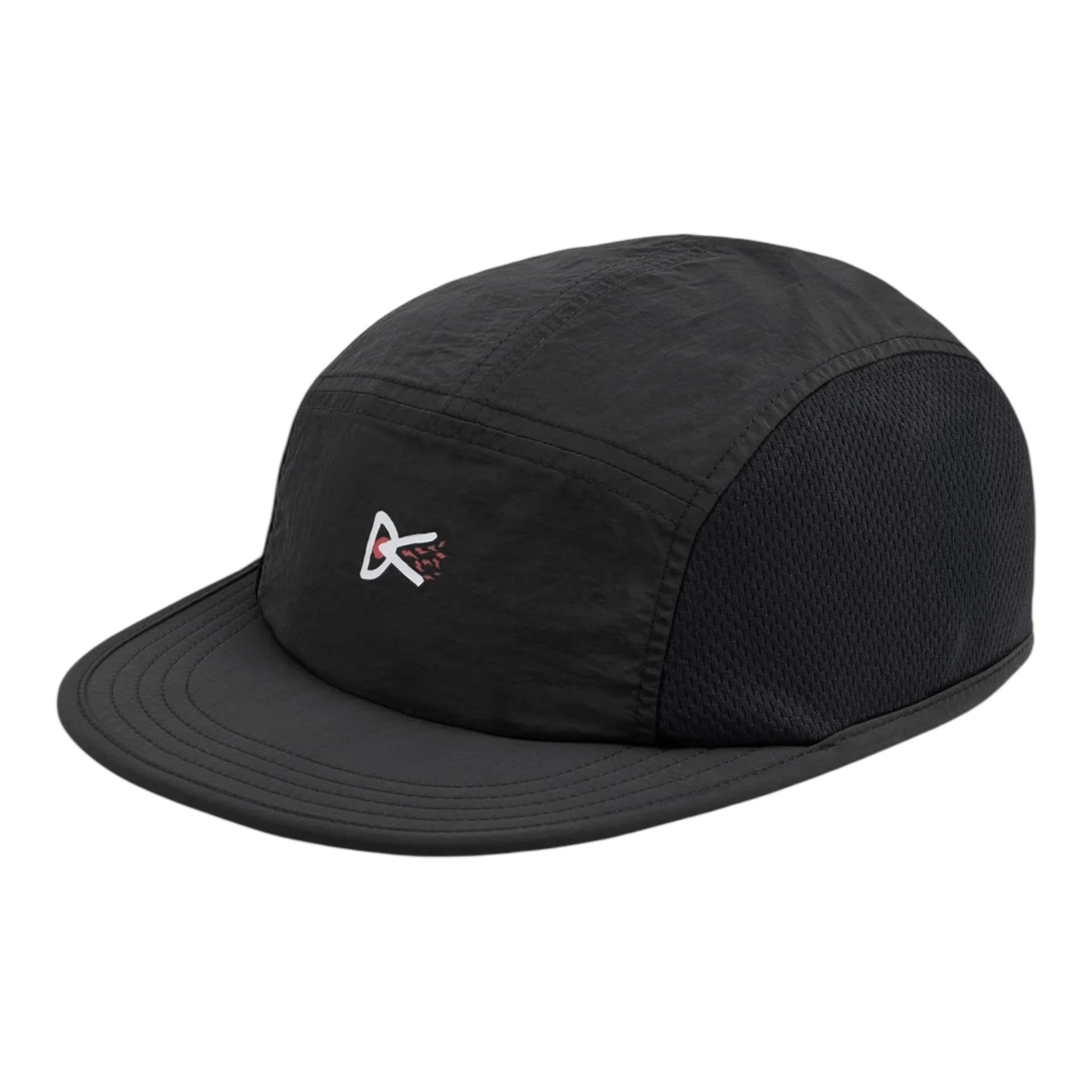 District Vision - Nylon Paneled Mesh Hat - black - casquette running unisexe