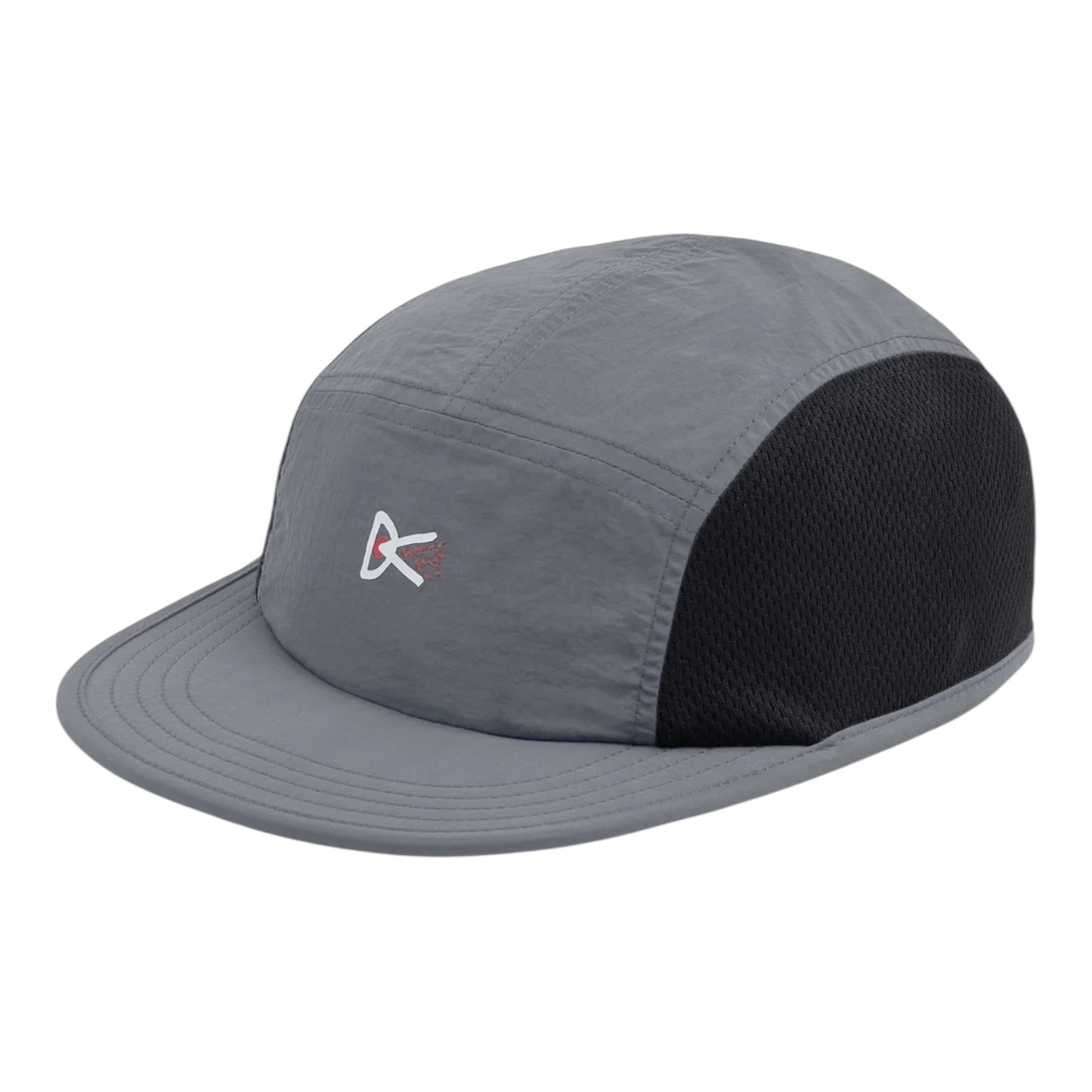 District Vision - Nylon Paneled Mesh Hat - grey - casquette running unisexe