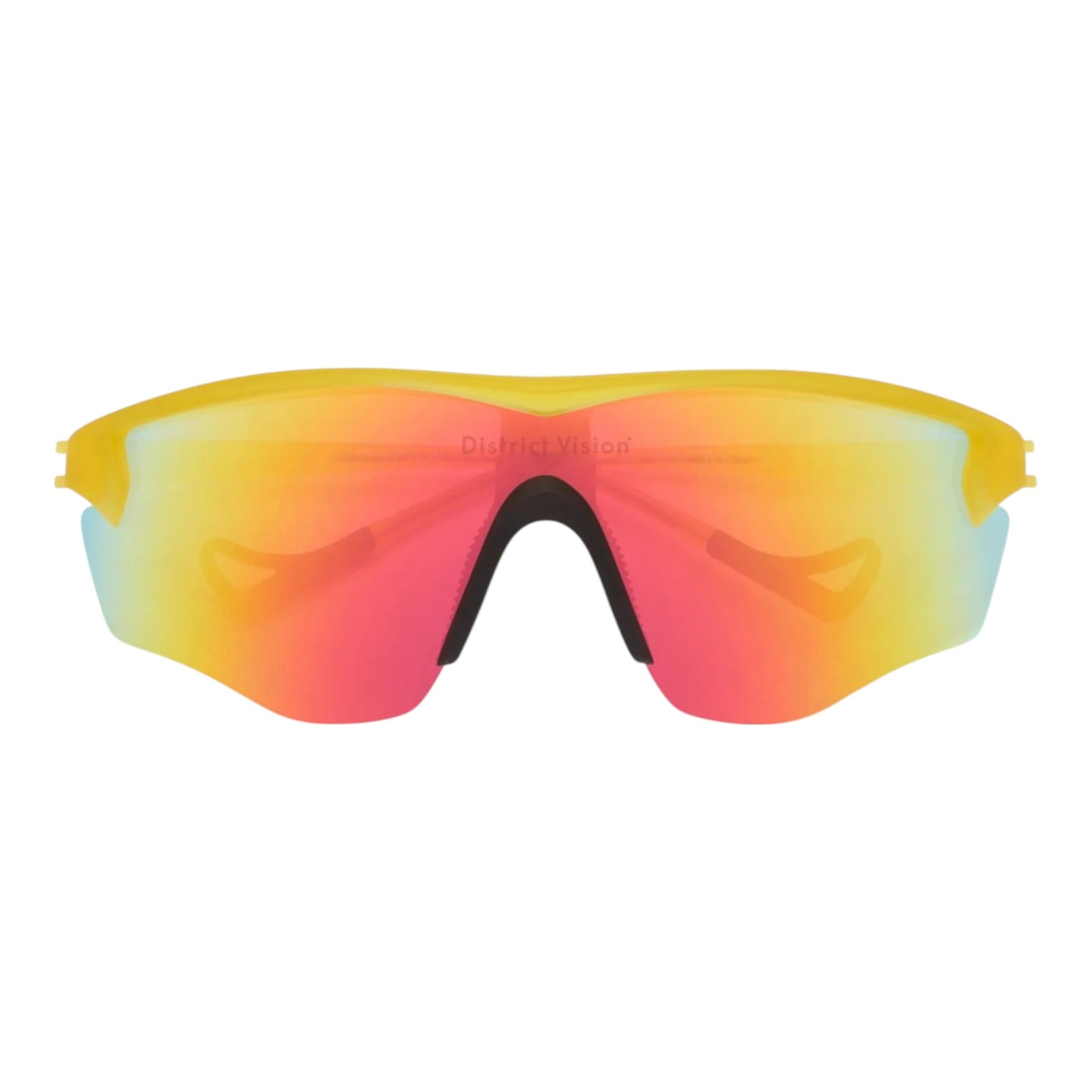 District Vision - Junya Racer - Honey / D+ Spectral Mirror - lunettes Running unisexe
