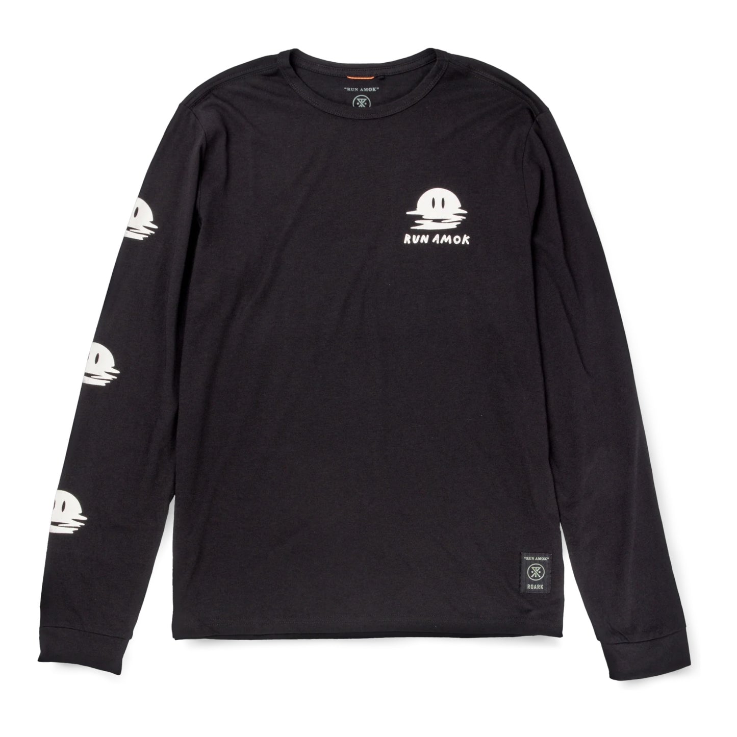 Roark Run Amok - Mathis Core LS Running Tee - black 2.0 - teeshirt running hommes