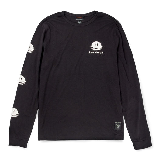 Roark Run Amok - Mathis Core LS Running Tee - black 2.0 - teeshirt running hommes