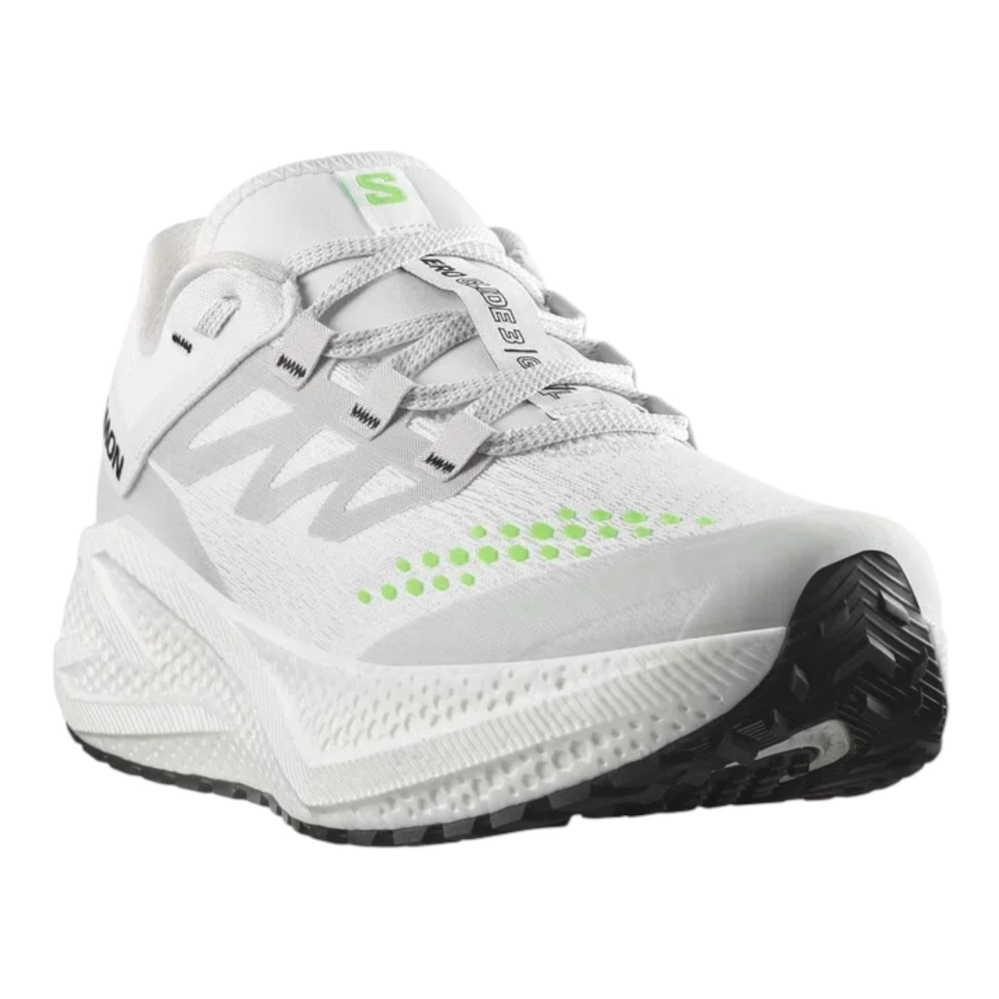 Salomon - Aero Glide 3 GRVL - white / ftw silver / green gecko - Chaussures running hommes