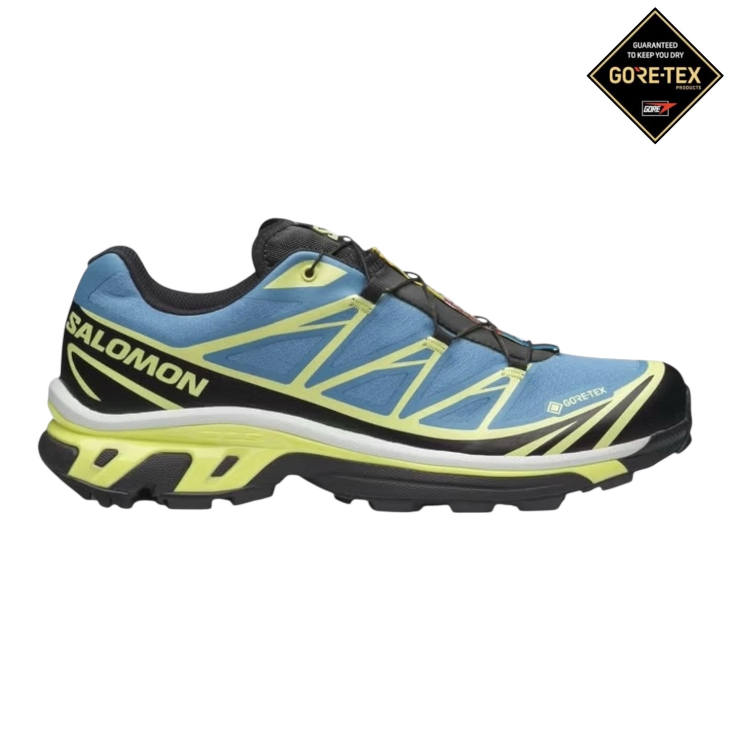 Salomon - XT-6 Gore-Tex - Niagara / Sunny Lime / black - chaussures unisexe