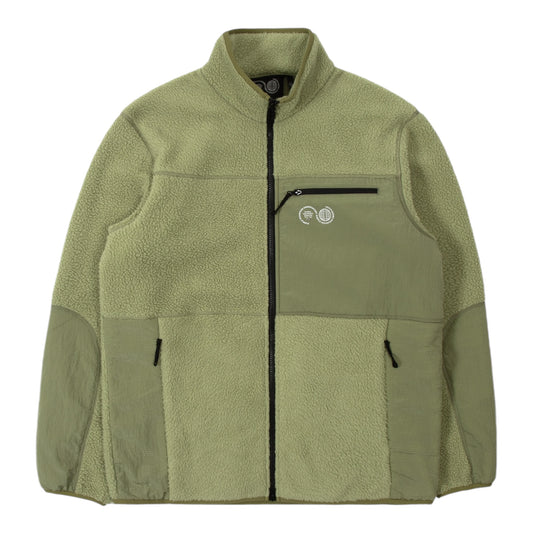 Purple Mountain Observatory - Sherpa Zip Thru - sage - Veste polaire hommes