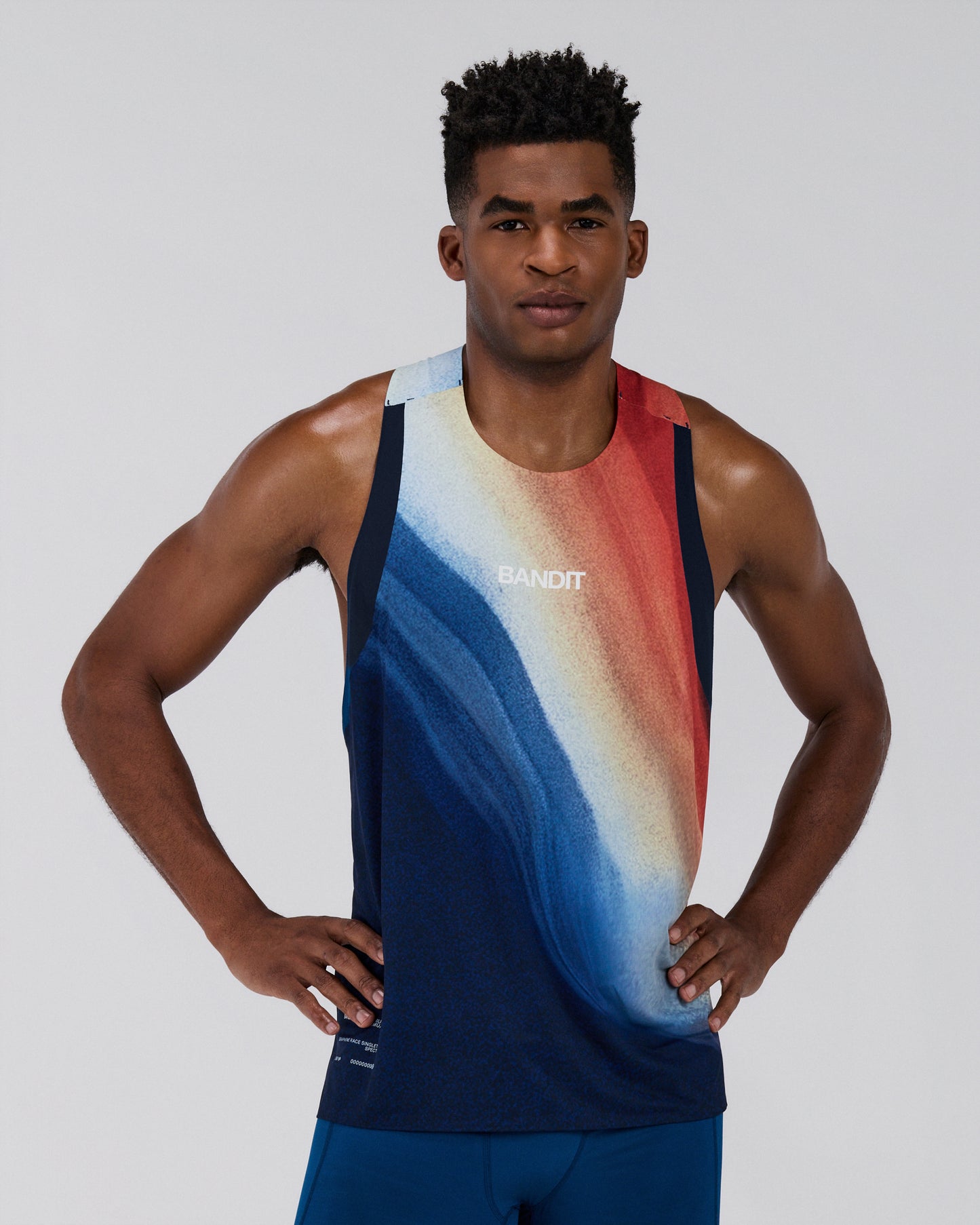 Bandit - Men’s SPECTER™ Race Singlet - thermal field rusted apricot - Débardeur Running hommes