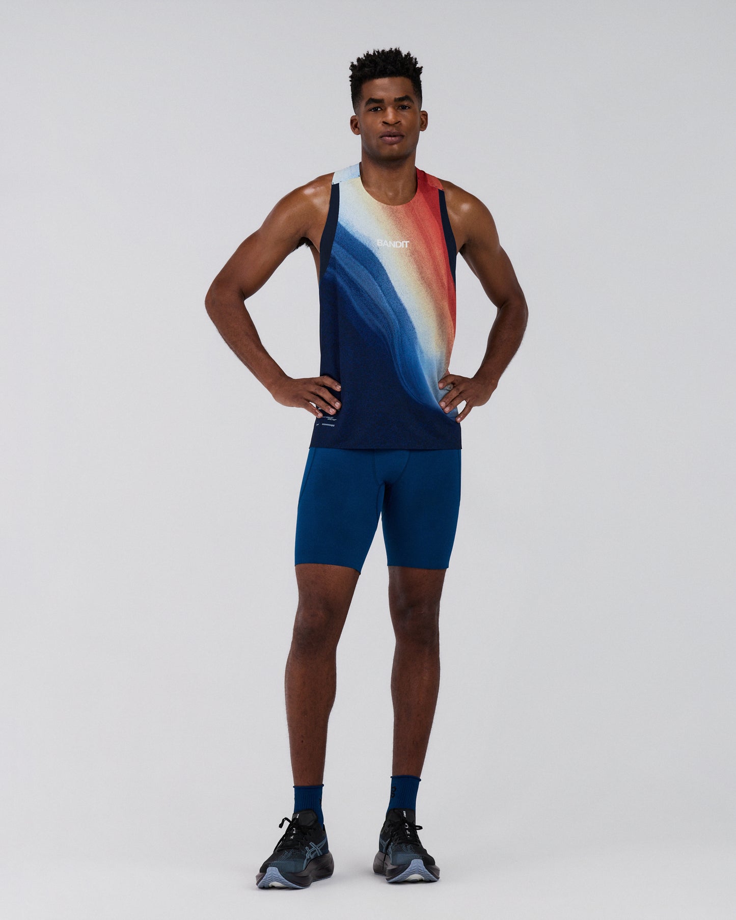 Bandit - Men’s SPECTER™ Race Singlet - thermal field rusted apricot - Débardeur Running hommes