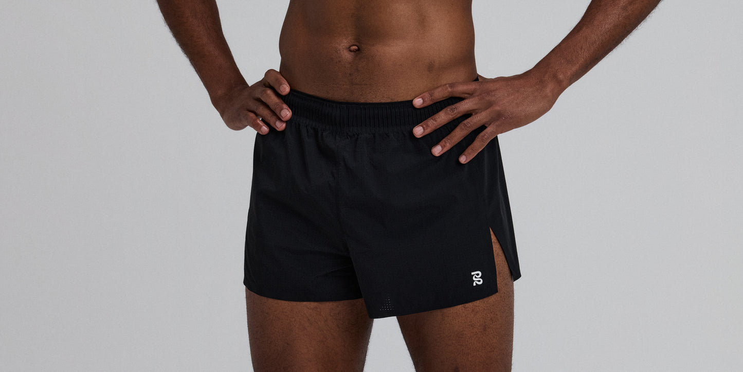 Bandit - Men’s VENTO™ Next Gen 3” Split Short - black - Short Running hommes